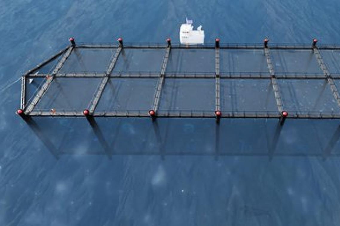 A deep sea fishing pen
