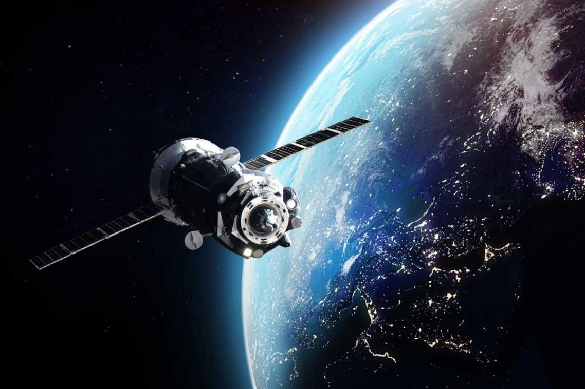 Satellite in space.